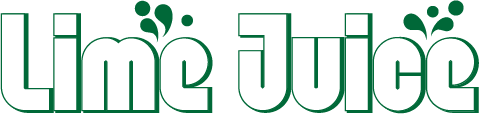 Lime Juice Logo White Green